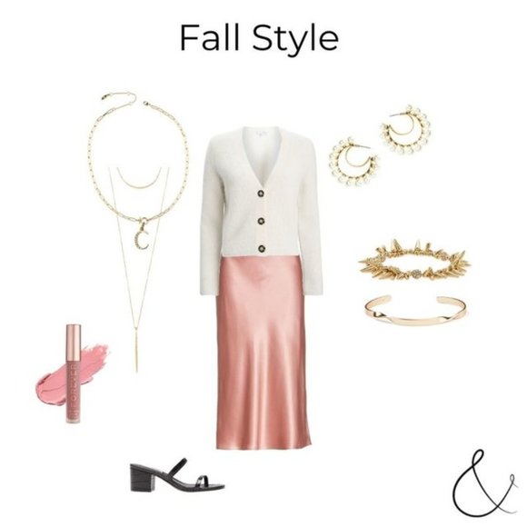 :: Stella & Dot | Power Pearl Drop & Gold Hoop Earrings - Cream Retired - Picture 8 of 12